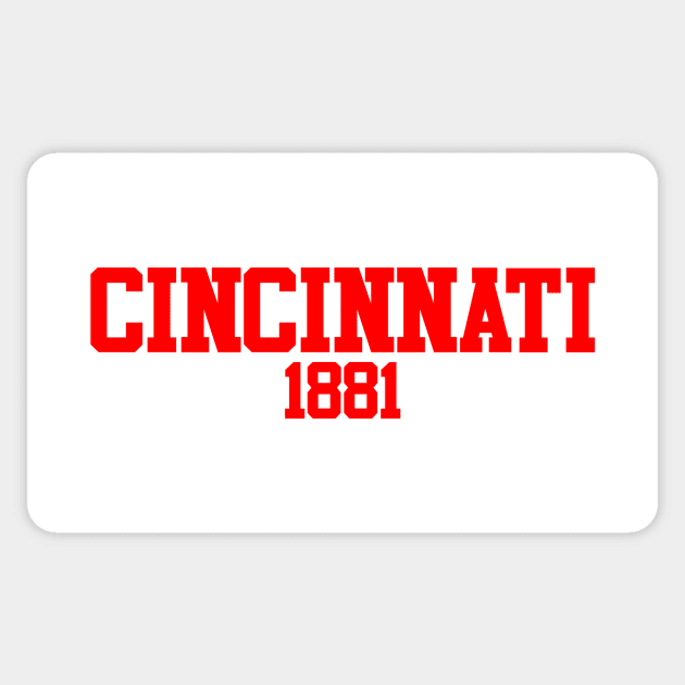 Cincinnati 1881 Sticker by GloopTrekker